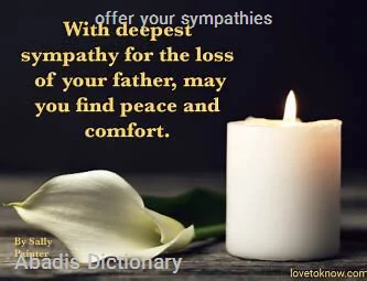 offer your sympathies